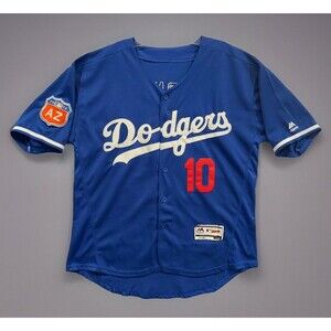 2016/2017 Los Angeles Dodgers Jersey Justin Turner #10 Baseball 40 Blue Majestic